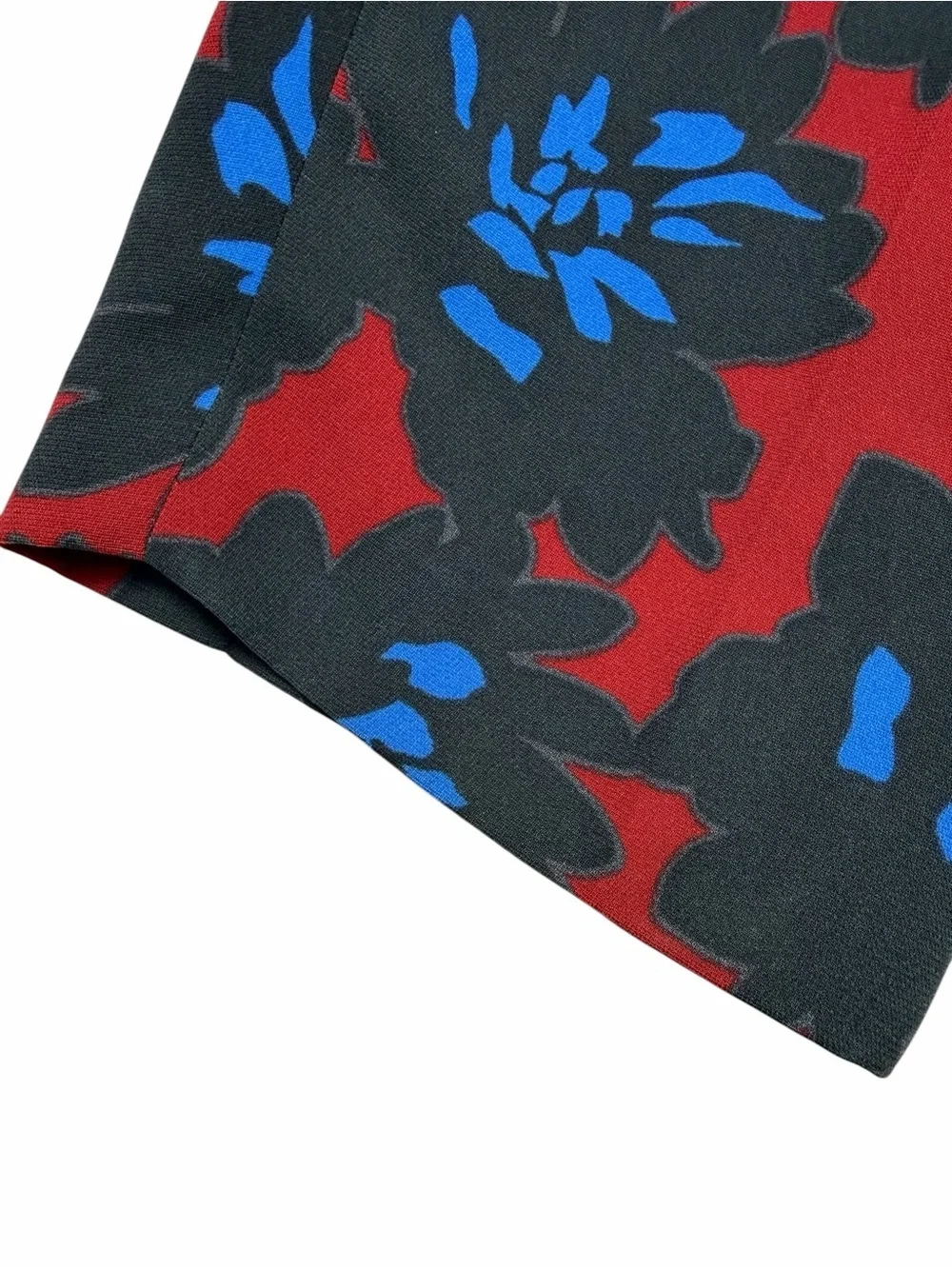J.Crew Floral Drapey Pull-On Slim Straight Pants Red Blue Size 6